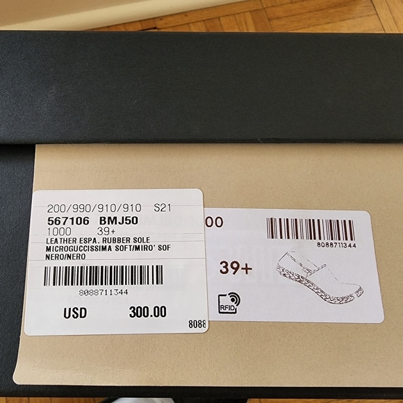 Brand new with box Gucci espadrilles black leather - Picture 2 of 4